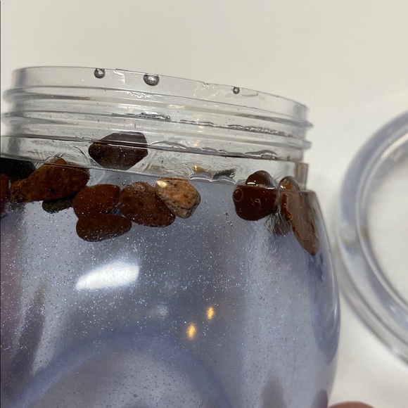 Puddin Jar Small Resin Semi Clear Rock Homemade Screw Lid Container NWOT - Picture 9 of 16